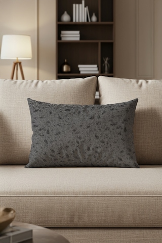 Sezyon Yuna Desenli 30x50 Zeytin Grisi Kırlent Kılıfı Zeytin Gri