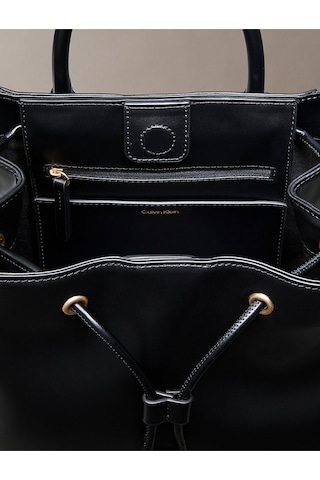 Calvin Klein Kadın Ck Drawstring Sırt Çantası-12531 Siyah/altın