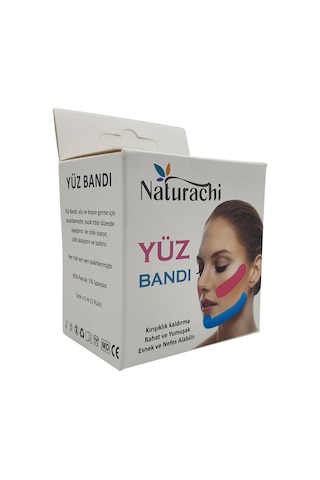 Beauty Tape Yüz Yogası İçin Face Tape Yüz Germe Bandı Bej Renk