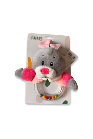 Pl50191 15cm Şeffaf El Çıngırağı Peluş Çıngırak Çok Renkli