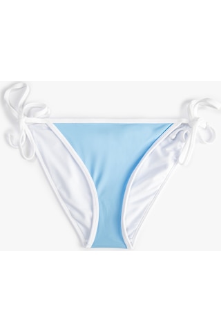 Koton Bikini Altı Normal Bel Yanları Bağlamalı Biye Detaylı Açık Mavi 3sak00019bm 3SAK00019BM610 Açık Mavi