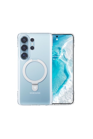 Torras Samsung Galaxy Uyumlu S26 Ultra Ostand Slim Serisi Magsafe Kapak Şeffaf