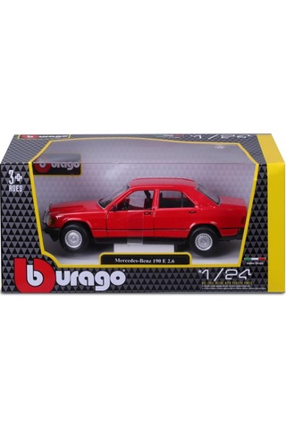 Bburago Mercedes Benz 190 E 2.6 1/24 Kırmızı Model Araba