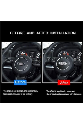 Audi Taşlı Direksiyon Logosu Kristal Audi Stone Steering Wheel