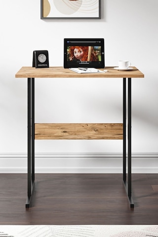 Ceramical Mse2 Ofis Bilgisayar Çalışma Masası Çam 44 x 72 x 73 CM Çam