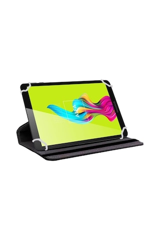 Xiaomi Redmi Pad Se 8.7 İnç Uyumlu Kılıf Universal Standlı + Dokunmatik Tablet Kalem Stylus Kapaklı Kılıf