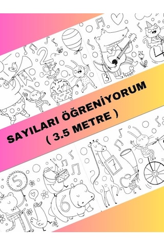 Ayıları Öğreniyorum Boyama Kağıdı 3.5 Metre