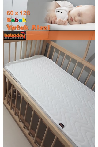 %100 Sıvı Geçirmez Yatak Alezi Bebek Yatağı(beşiği) için 60x120