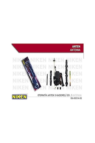Niken Otomatik Anten 5 Kademeli 12 Aparatlı 12v