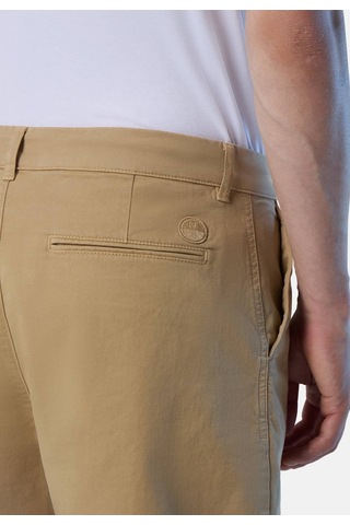 North Sails Star Regular Fit Chino Erkek Şort-33514 Açık Kahverengi