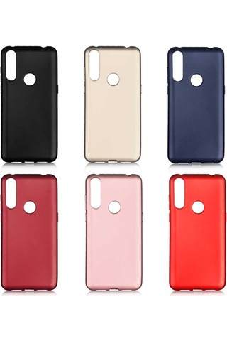 Alcatel 1s 2020 Kılıf Zore Premier Silikon Kapak Gold