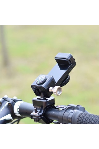 Cbtx Q003 Bisiklet Kilitli 360° Dönen Cep Telefonu Tutucu Siyah