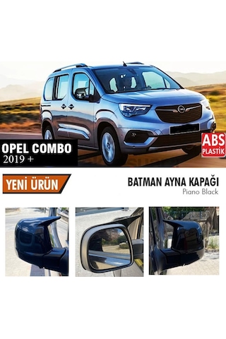 Opel Combo Yarasa Ayna Kapağı Batman Parlak Siyah Piano Black