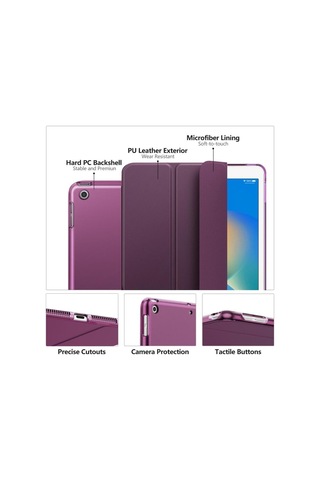 Apple Uyumlu iPad, 8. Ve 9. Nesil 2020 /2021 10.2" Tablet Flip Smart Standlı Akıllı Kılıf Smart Cover