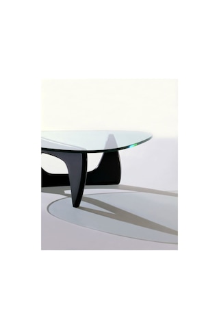 VitrA, Yeni Nesil Modern Elips Geometrik Orta Cam Sehpa, Siyah