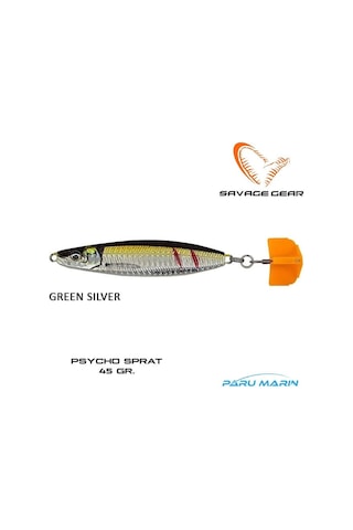 Savage Gear Psycho Sprat 45gr. Suni Yem Green Silver