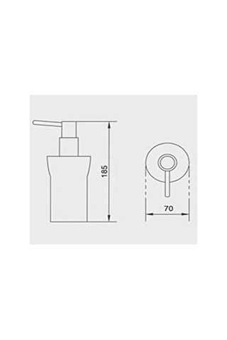 Penta Oval Sıvı Sabunluk 000 Açık Krem