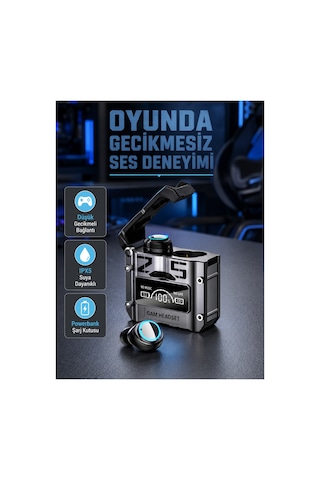 Trendlia Powerbank Özellikli Bluetooth Kulaklık Ergonomik, Suya Dayanıklı
