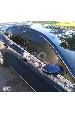 Ebal Oto Aksesuar Krom Cam Çıtası 6 Parça 2015 Ve Üzeri P.çelik Renault Megane 4 Sedan İle Uyumlu
