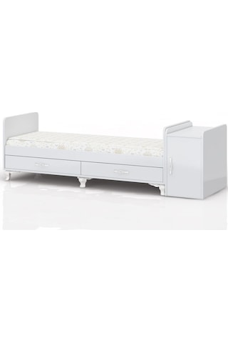 Anne Yanı, Sallanır, Büyüyen Bebek Beşiği, Yataklı, Sarı Uyku Setli, Çekmeceli, Kapaklı 60 X 120 Sarı