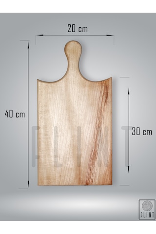 Gürgen Ahşap Doğal Kesme Tahtası Doğrama Tahtası 1 Parça