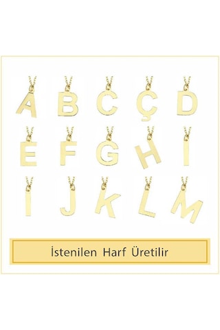 14 Ayar Altın O Harfli Kolye N11.3252