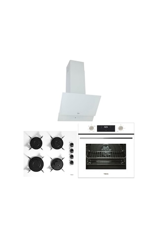 Teka Hak 625 Börek Şefim WH- GBE 64002 WH - ATV 60 WH Chef 6 Beyaz Ankastre Set