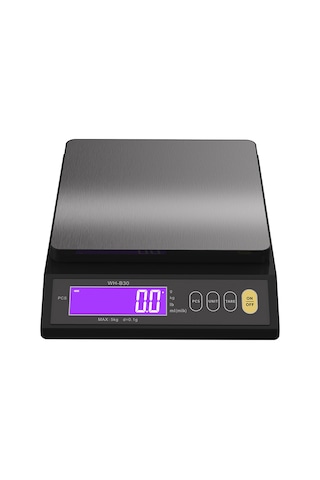Wezone 5kg/0.1g Ip67 Tam Sulama Koruma Fırın Dijital Terazi - Sayım, Tare, Otomatik Kapatma, Birim Dönüştürme, Abs+paslanmaz Çelik Taban, Li-pil/aaa/usb Besleme Siyah