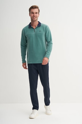 Cazador Yarım Balıkçı Yaka Kalın Polar Regular Fit Sweatshirt-56320 Nefti