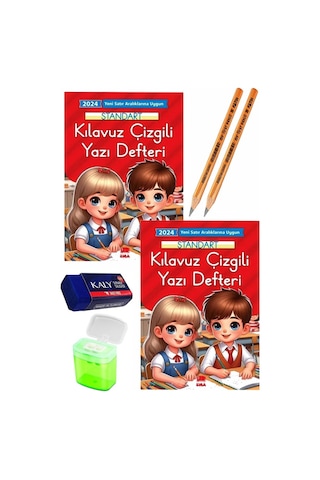 Güzel Yazı Defteri Orta Boy Fatih Jumbo Kurşun Kalem Sınav Silgisi Kalemtraş Yeni Müfredat Standart Klavuz Çizgili