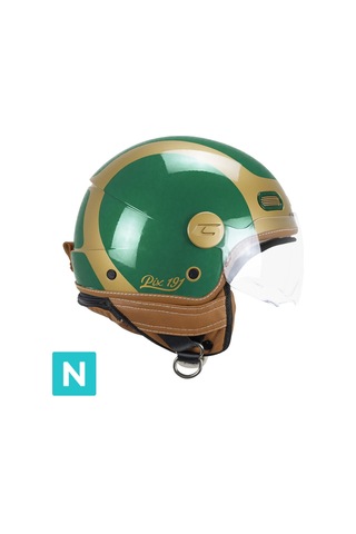 Cgm 191g Pix Sprint Verde Oro Sagomata Açık Kask Yeşil-gold