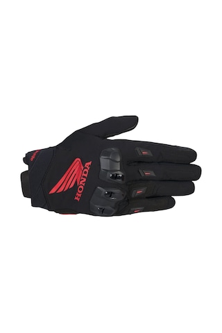 Alpinestars Honda Sp X 3 Korumalı Motosiklet Eldiveni Siyah Kırmızı
