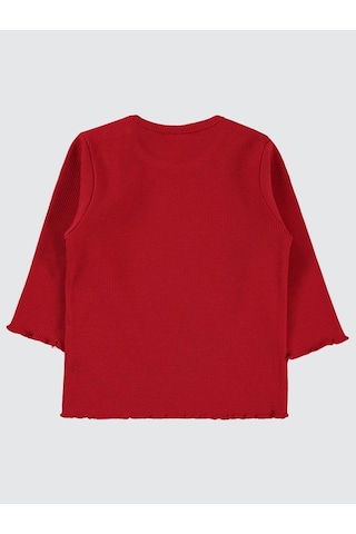Civil Baby Kol Ucu Detaylı 6-18 Ay Sweatshirt - Kırmızı