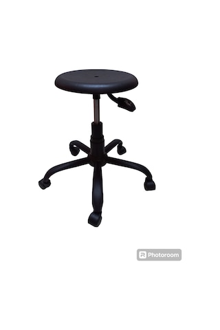 Monoblok Tablalı Labortatuvar Taburesi Metal Ayaklı Elden Hidroli