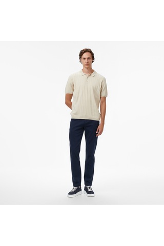 Nautica Erkek Bej Classic Fit Kazak Düz S57307t Bej