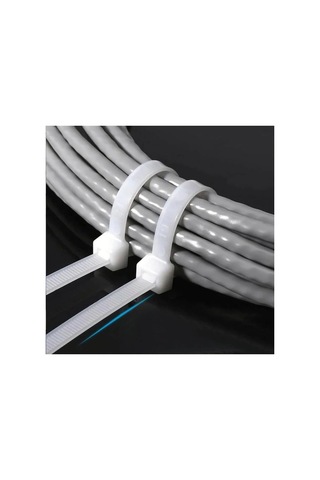 3.6x150 Mm Plastik Cırt Kelepçe 100'lü Paket Dayanıklı, Çok Amaçlı Kablo Bağı