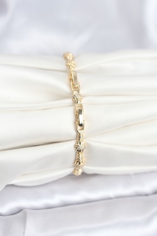 Taşveoyunatölyesi Pirinç Gold Renk Vıp Seri Punta Model Zirkon Taşlı Kadın Bileklik Tg27bb8269 Çok Renkli