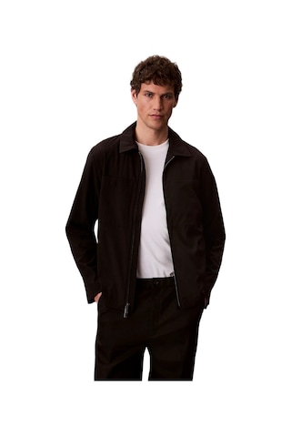 Calvin Klein Lv04lf424g Ls Seersucker Blouson Erkek Ceket Siyah