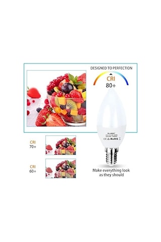 Alusso C37 E14 6w Led Mum Ampul - 50w Muadili İnce Duy Buji Led Ampul