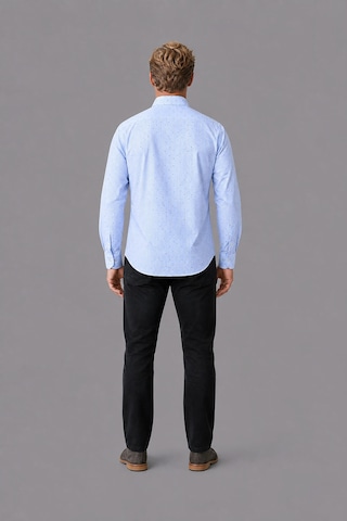 Bisse Mavi Regular Fit Pamuk Cepsiz Uzun Yaka Gömlek Gmeks261069 C35