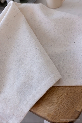 Pamuklu Organik Ham Keten Masa Örtüsü, Lüks Tasarım, Şık Görünüm