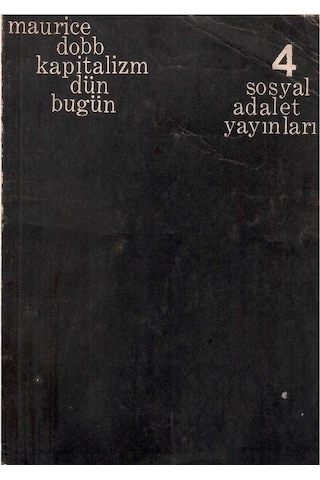 Kapitalizm Dün Bugün - Maurice Dobb Cep Kitabı 1.baskı