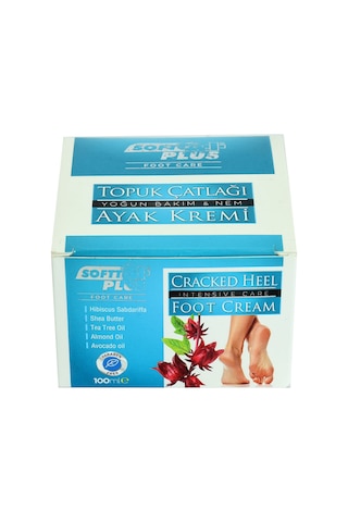 Softto Plus Yoğun Bakım ve Nemlendirici Bitkisel Karışımlı Topuk Çatlağı Ayak Kremi 100 ML