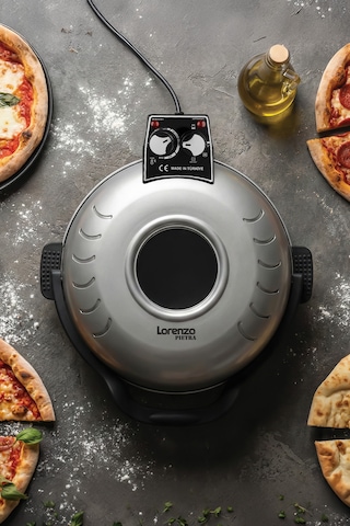 Lorenzo Pietra 12in1 Pizza Makinesi Lahmacun Tandır Ekmeği Bazlama Ve Fırın Yemekleri + Tepsi