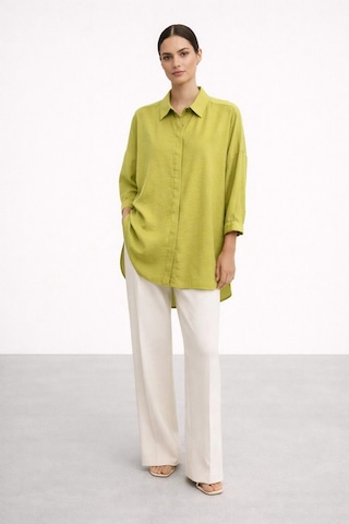 Nuss 3001 Oversize Basic Gömlek Olive