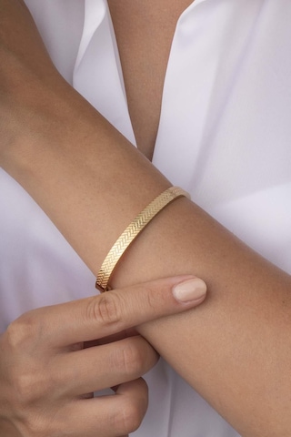 Gümüş Pazarım İşlemeli Bilezik Model Altın Kaplama Çelik Kadın Kelepçe Bilezik Renkli