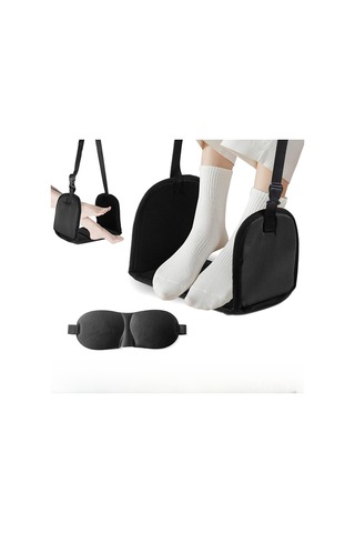 Yifomall Seyahat Ve Ofis İçin Katlanabilir Ayak Minderi - Konforlu Ayak Dinlenme Aleti, Taşınabilir Kumaş Kutu İle Diğer