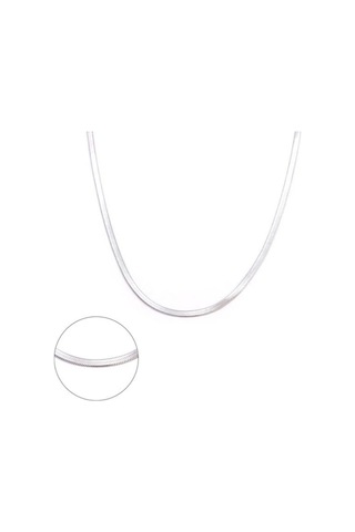 925 Ayar Gümüş Balık Sırtı Unisex Zincir 3 Mm