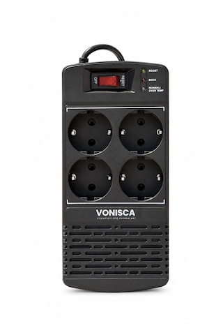 Sr1200 Avr 1200va 600w 4 Prizli Otomatik Voltaj Buzdolabı Kombi Tv Regülatörü Ups Değildir