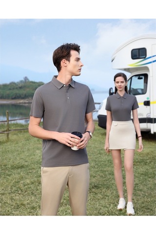 New Performance Premium Polo T-shirt %72,8 Pamuk %27,2 Polyester Demir Grisi
